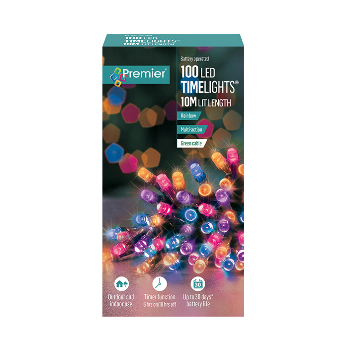 Timely Relight Premier 100 LED Timelights (6 Colours) - Plants Galore