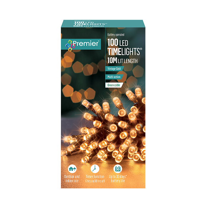 Timely Relight Premier 100 LED Timelights (6 Colours) - Plants Galore