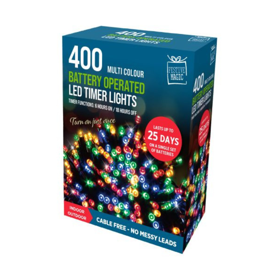 Multicolor Led Timer 400 LED Timer Lights - (Available in 5 Colours) - Plants Galore